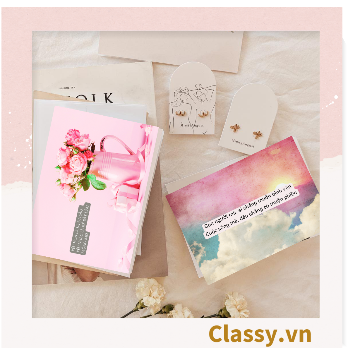 Thiệp Best Wishes kèm phong bì, Kích thước 115 X 82 MM Q1799 - Được in bởi Classy