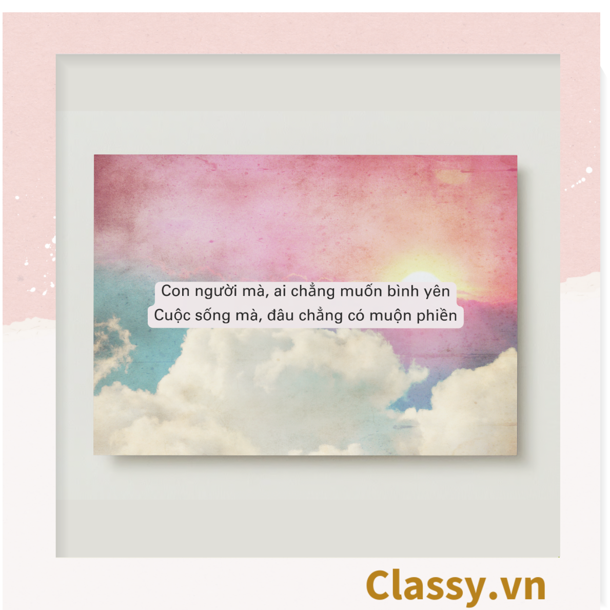 Thiệp Best Wishes kèm phong bì, Kích thước 115 X 82 MM Q1799 - Được in bởi Classy