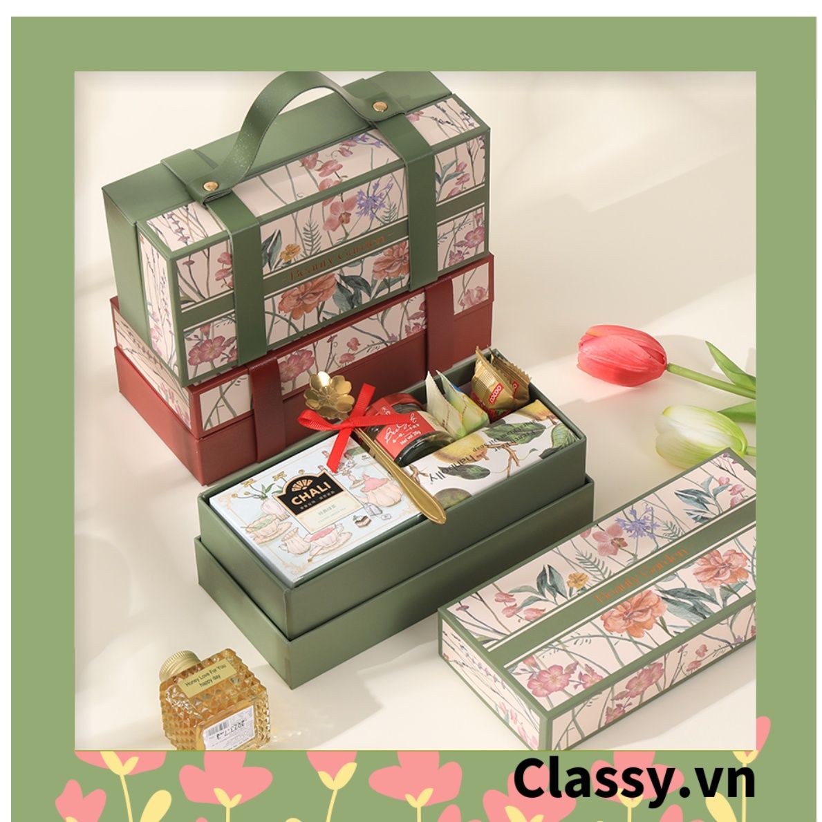 Classy Hộp giấy không kèm quai xách quai da, hộp cứng đựng rượu vang các loại , bằng giấy đựng chai đơn 500 ML Q1801