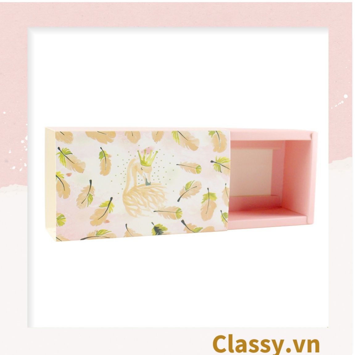 Xé lẻ Túi giấy quai xách hoặc Hộp dùng đựng đồ quà tặng trang sức, son môi, mỹ phẩm, nước hoa. hình hồng hạc, kỳ lân