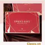  XÉ LẺ Bộ túi giấy +Hộp quà 26 * 16 * 5,5cm đựng quà, In chữ Sweet Gift phong cách châu Âu 