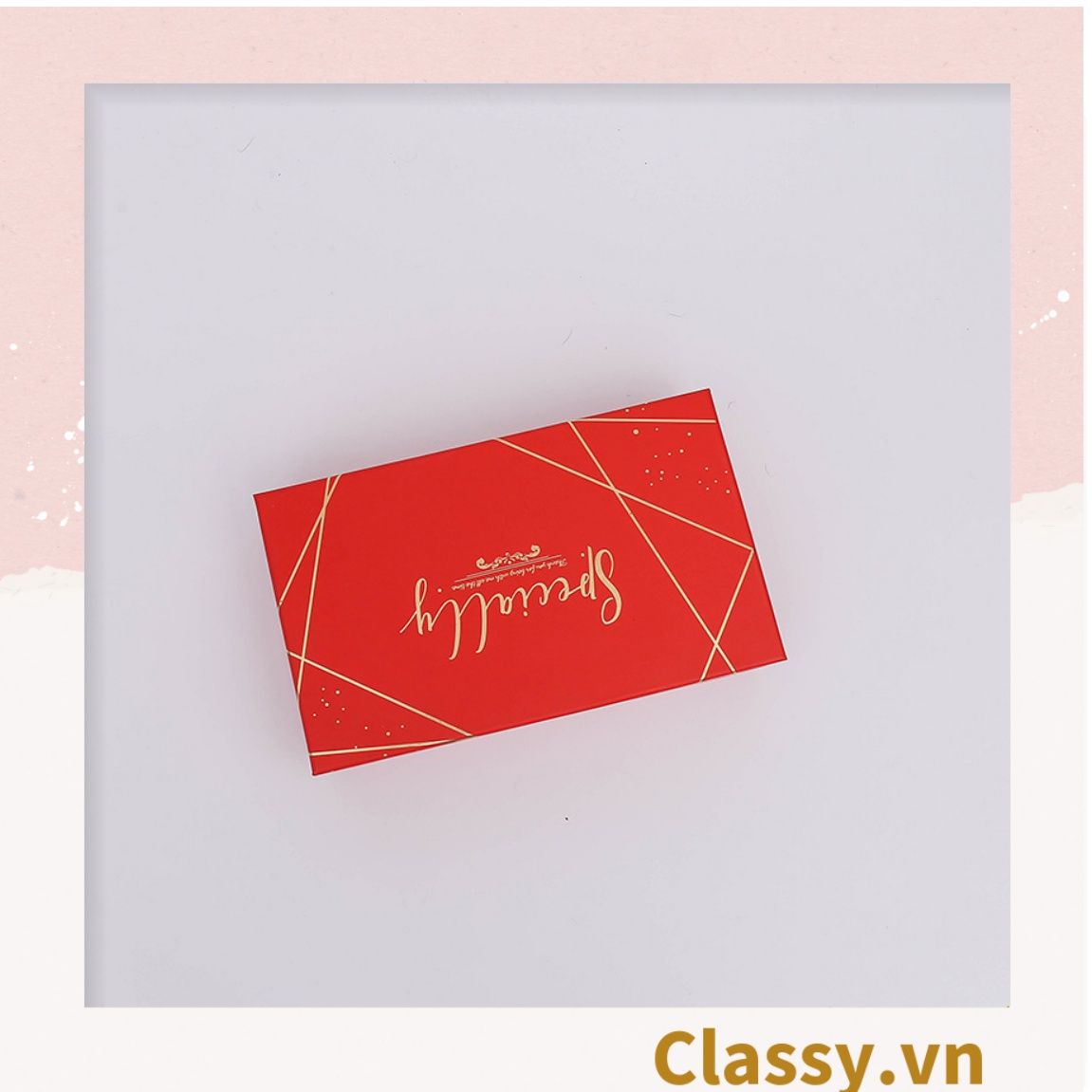 XÉ LẺ Bộ túi giấy +Hộp quà 26 * 16 * 5,5cm đựng quà, In chữ Sweet Gift phong cách châu Âu