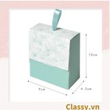  Hộp đựng quà Mini (KÈM RUY BĂNG) hình hộp; 9 * 4,5 * 10 cm nhiều họa tiết xinh xắn làm quà tặng Q559 