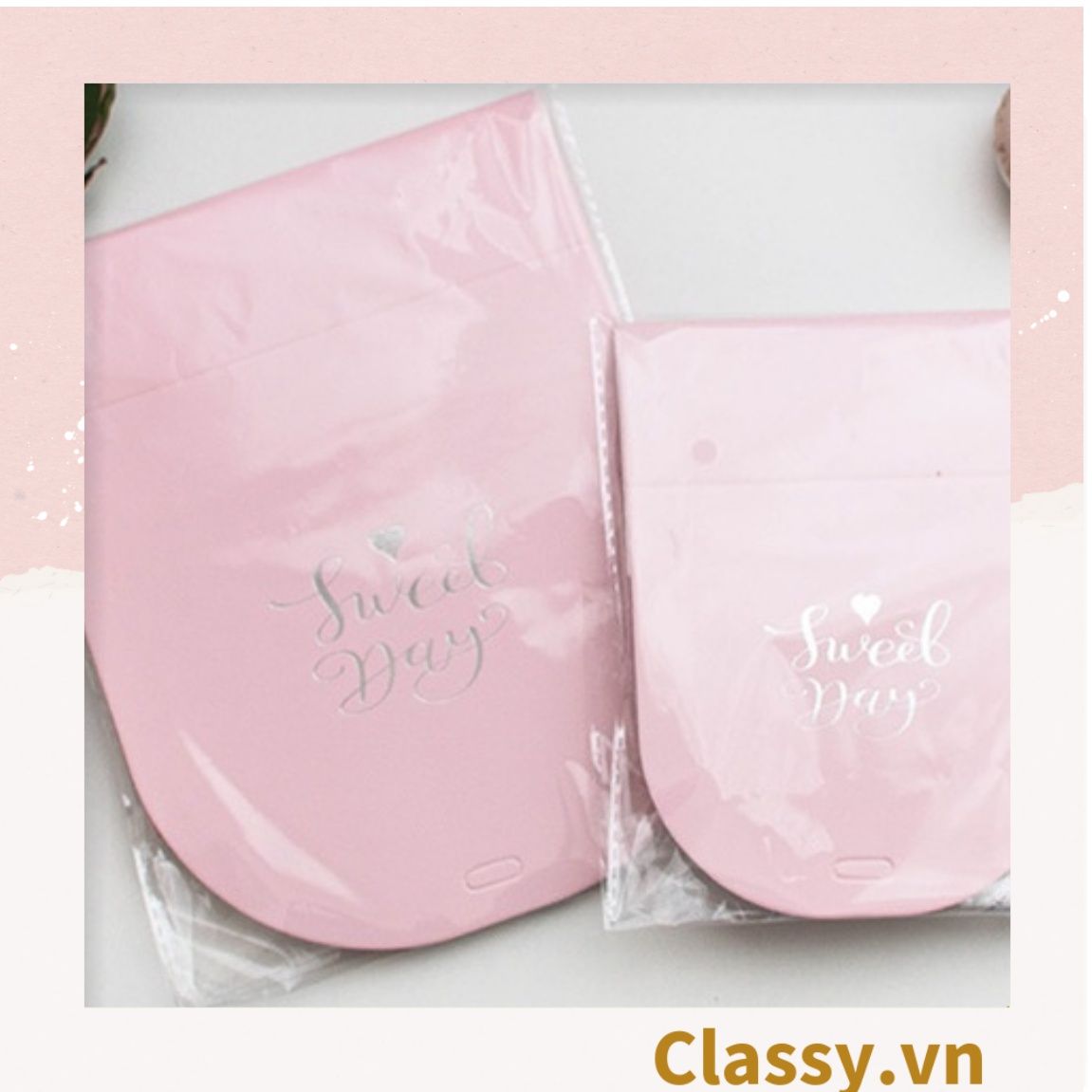 Hộp giấy đựng bánh tráng miệng, bánh kẹo, quà tặng thắt dây ruy băng tự gấp Q628