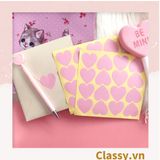  Bộ 16 Sticker hình trái tim dán hộp bánh handmade, quà tặng DYI dễ thương, tem dán quà tặng, túi giấy, thiệp, hộp quà tặng Q680 