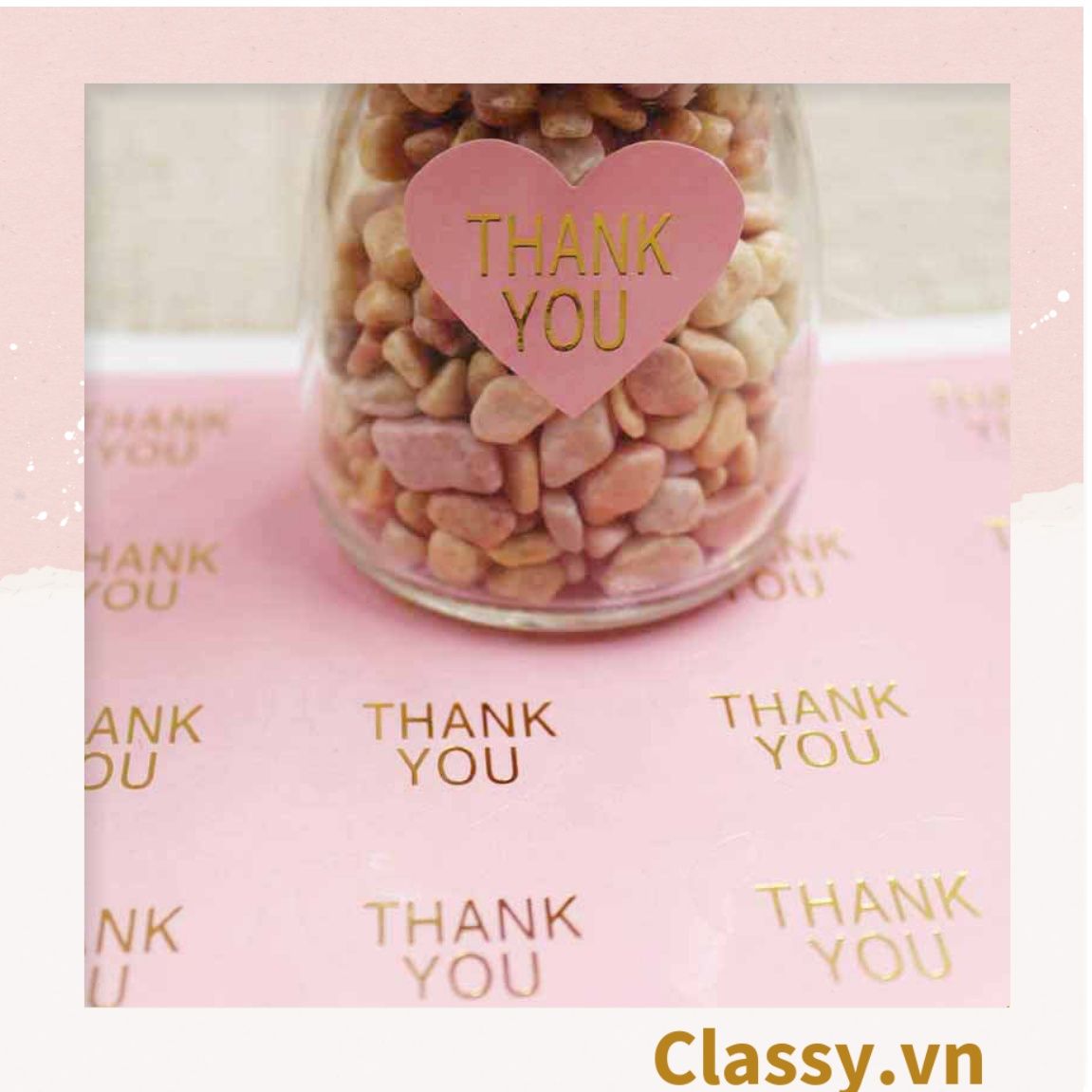 Bộ 16 Sticker hình trái tim dán hộp bánh handmade, quà tặng DYI dễ thương, tem dán quà tặng, túi giấy, thiệp, hộp quà tặng Q680