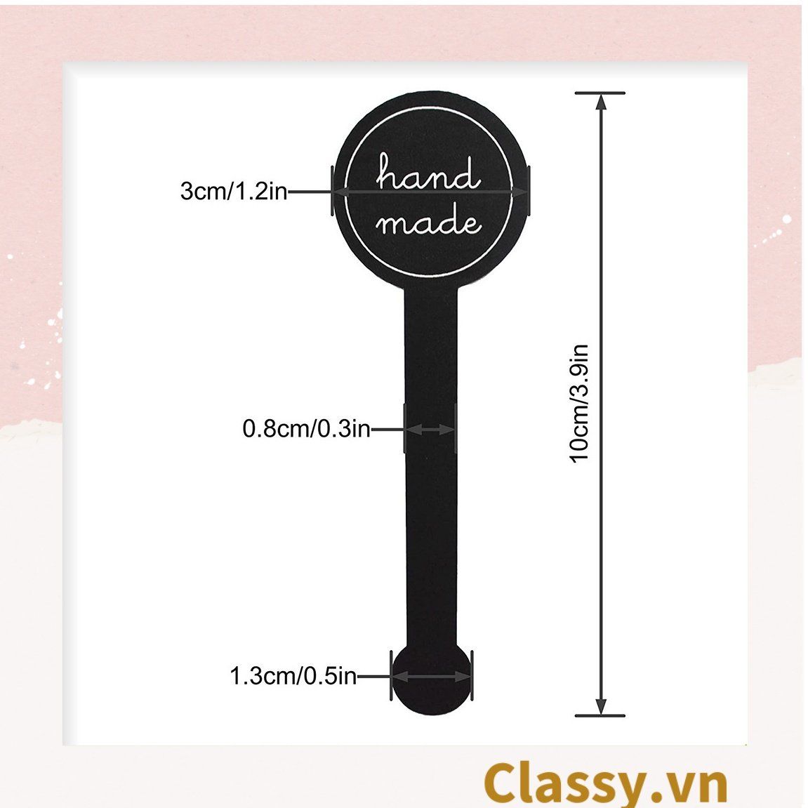 Bộ 10 Sticker dán niêm phong túi giấy, hộp bánh handmade, quà tặng DYI dễ thương, tem dán quà tặng, túi giấy, thiệp, hộp quà tặng Q684