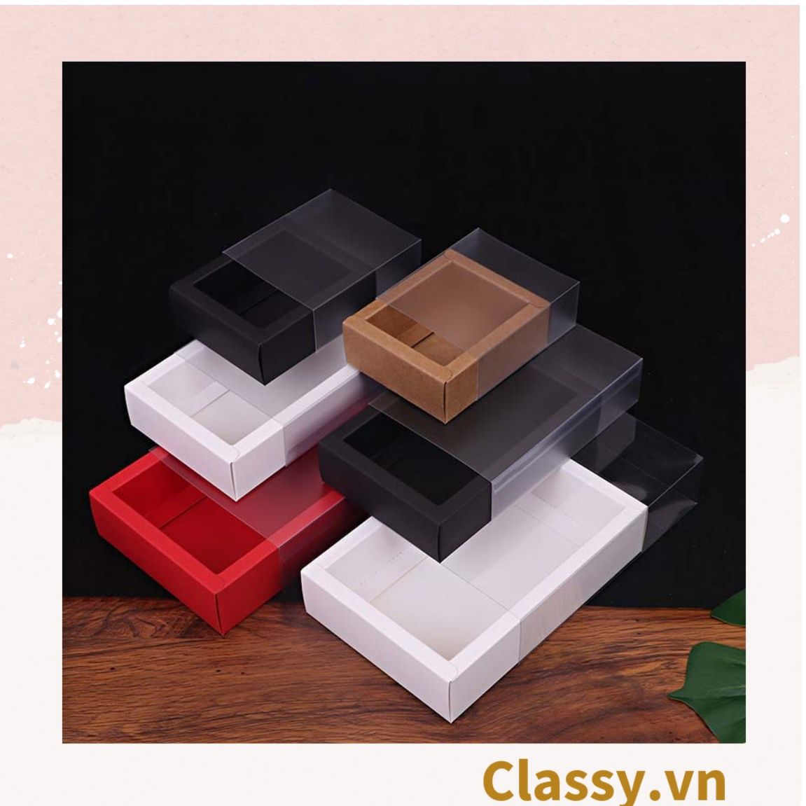 Túi giấy đựng quà Cao 33 * Rộng 18 * Ngang 6 cm họa tiết đá cẩm thạch trơn Q690