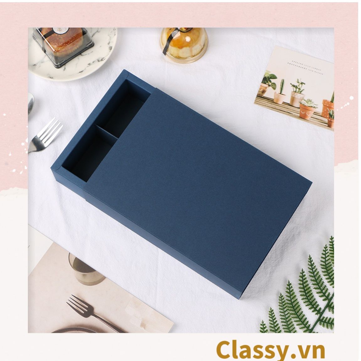 Túi giấy đựng quà Cao 33 * Rộng 18 * Ngang 6 cm họa tiết đá cẩm thạch trơn Q690