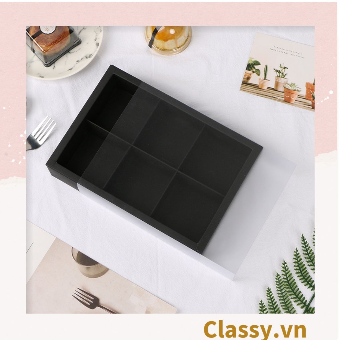 Túi giấy đựng quà Cao 33 * Rộng 18 * Ngang 6 cm họa tiết đá cẩm thạch trơn Q690