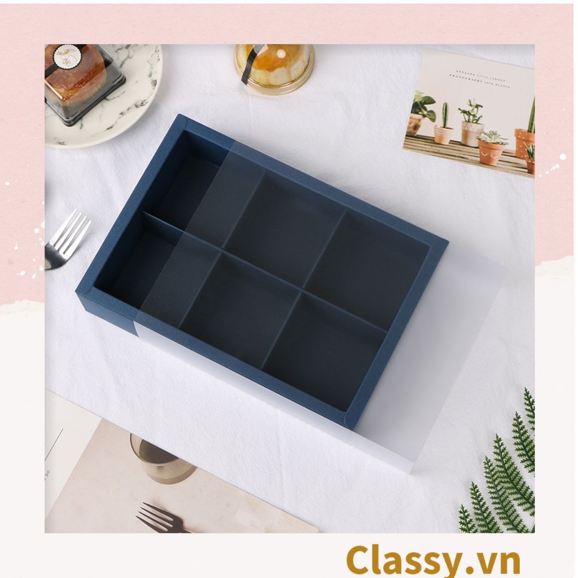 Túi giấy đựng quà Cao 33 * Rộng 18 * Ngang 6 cm họa tiết đá cẩm thạch trơn Q690