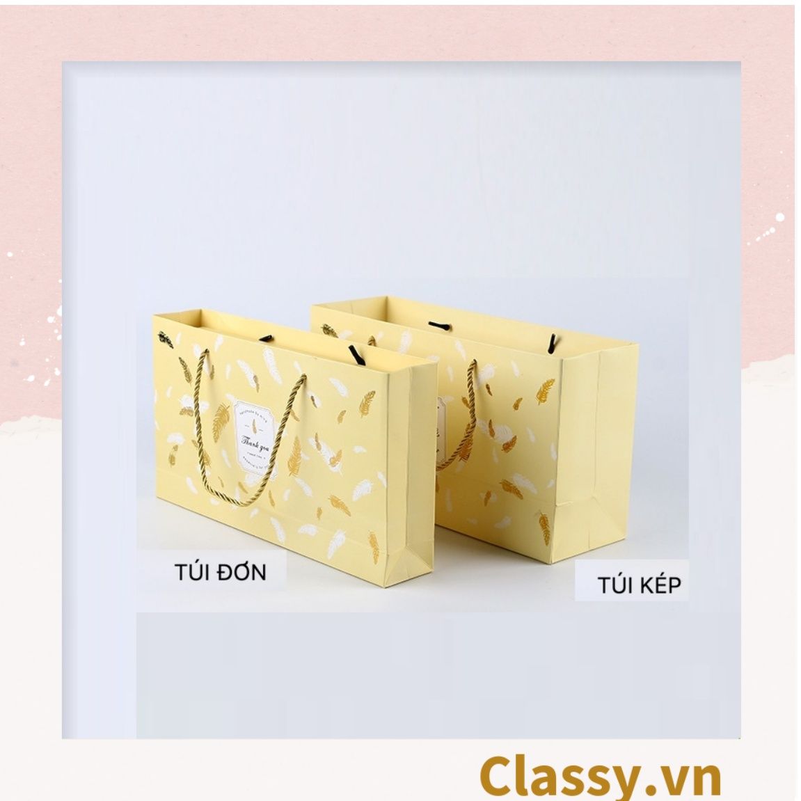Hộp & túi bánh ngọt, bánh nướng, bánh mousse hình chữ nhật, chia ngăn, đựng thực phẩm làm quà tặng Q692