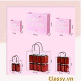  Túi giấy đựng quà in chữ Happy Birthday dây quai dù dễ thương, nhiều kích cỡ cực xinh Q720 