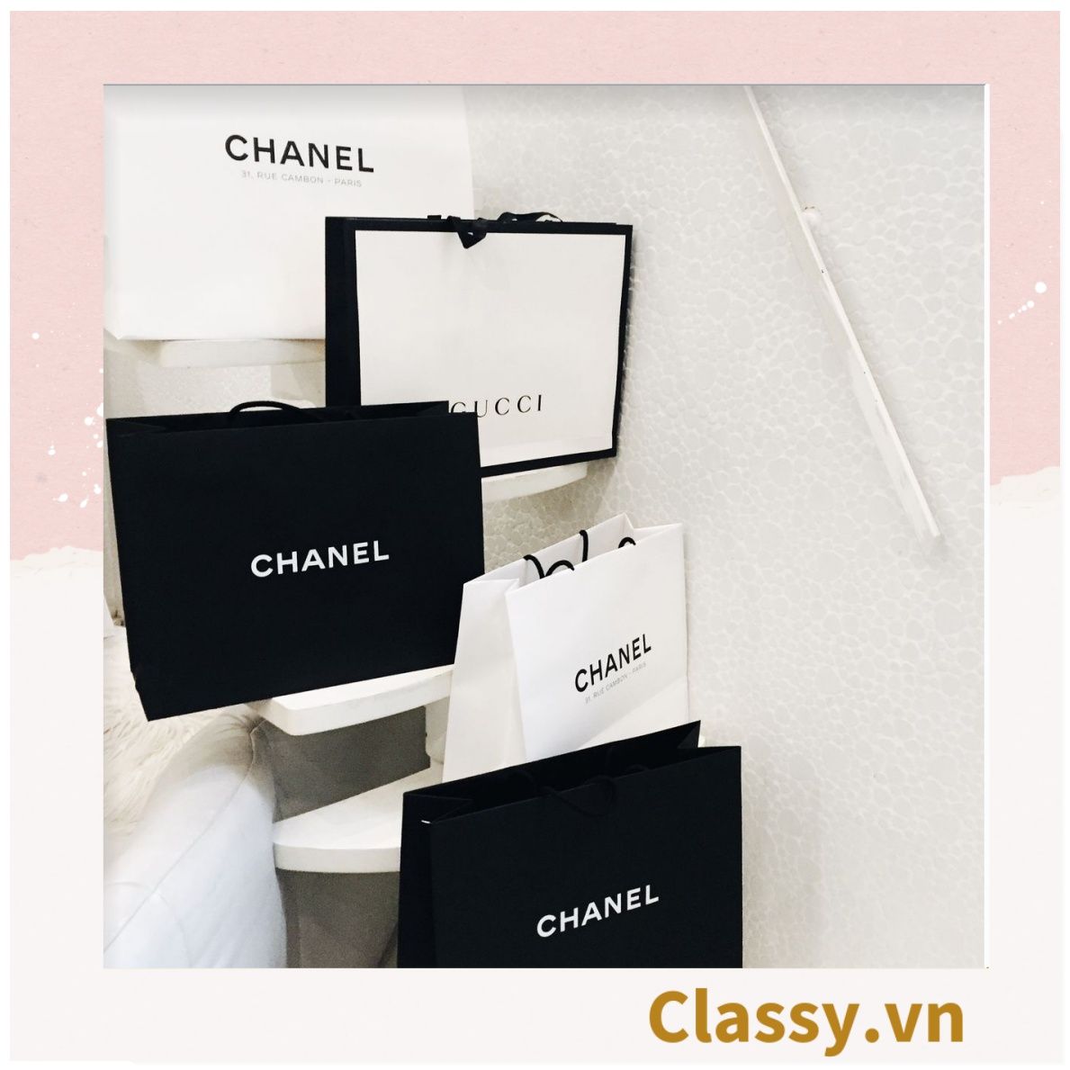 Túi quà size lớn Túi Giấy Các Hãng, Túi Xách Giấy Các Hãng, Túi Quà Tặng Q723