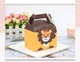  Q961 Hộp bánh ngọt, hộp kẹo , hôp quà tặng cầm tay in họa tiết động vật dễ thương 