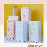  Túi giấy đựng quà 24,5 * 12,5 * 9,5cm họa tiết mèo thỏ voi gấu cực xinh Q975 