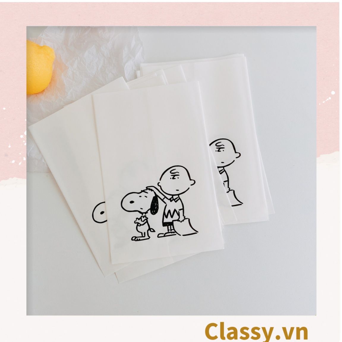 Classy Túi giấy vuông kích thước 13x13.8CM làm quà tặng T1475
