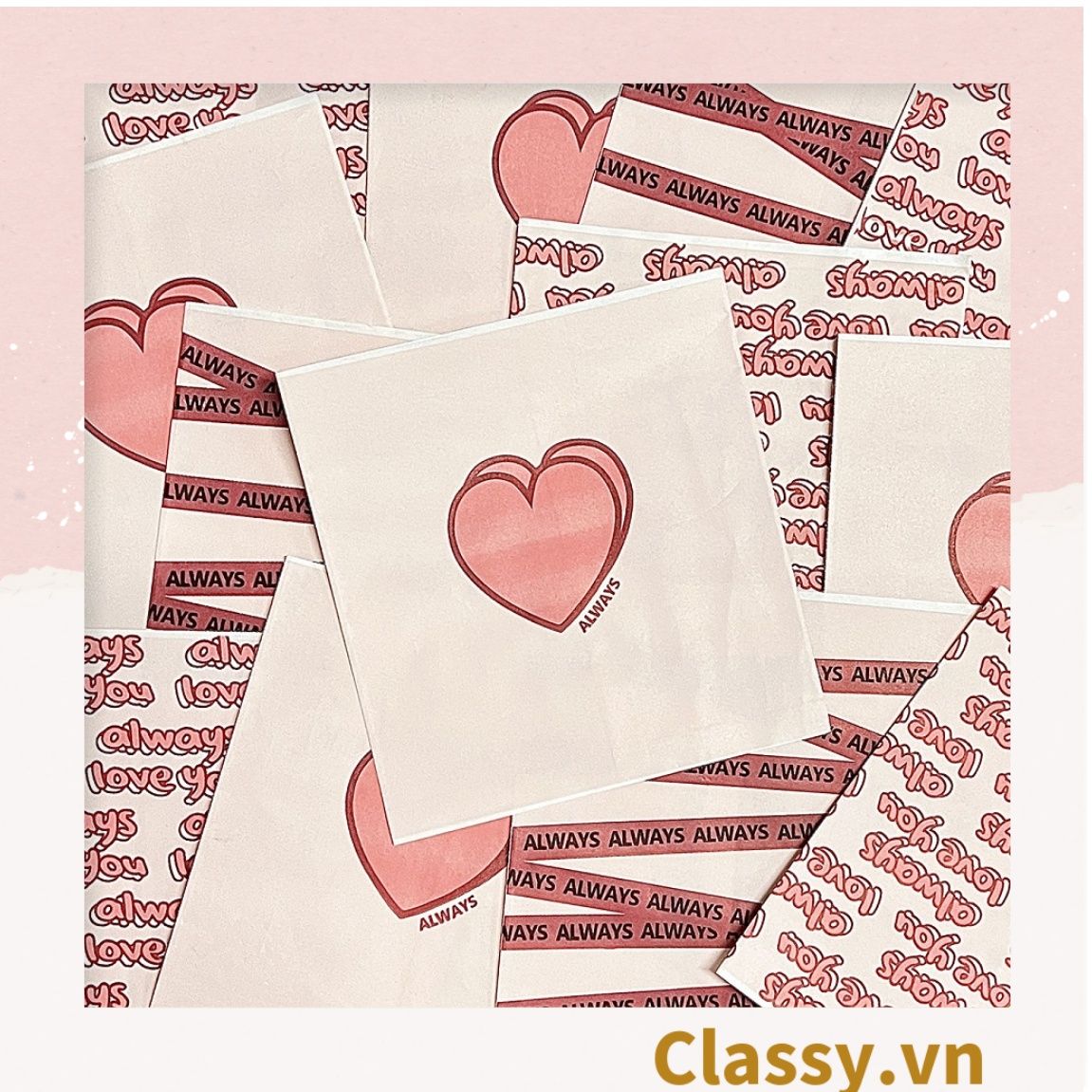 Classy Túi giấy vuông kích thước 13x13.8CM làm quà tặng T1475
