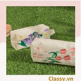  Classy Túi vải đựng bút, hộp bút kích thước 20x7x8CM nhiều họa tiết T1570 