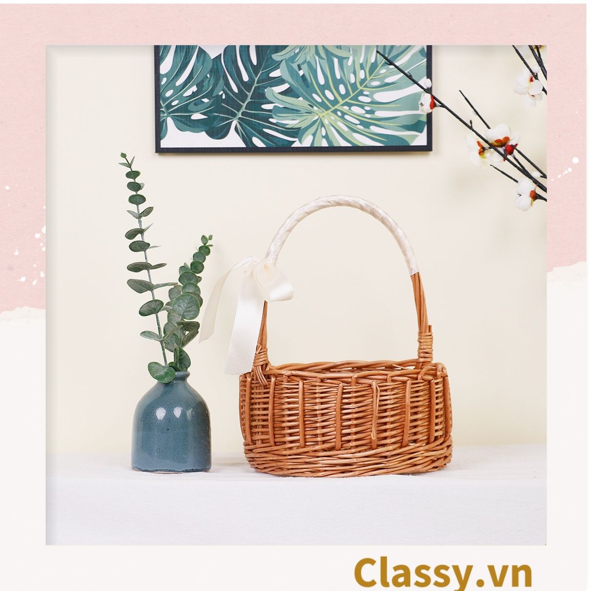 Túi Xách Đan Mây - Làn mây nhiều kiểu sang chảnh phối với áo dài, chụp hình, đi biển T201