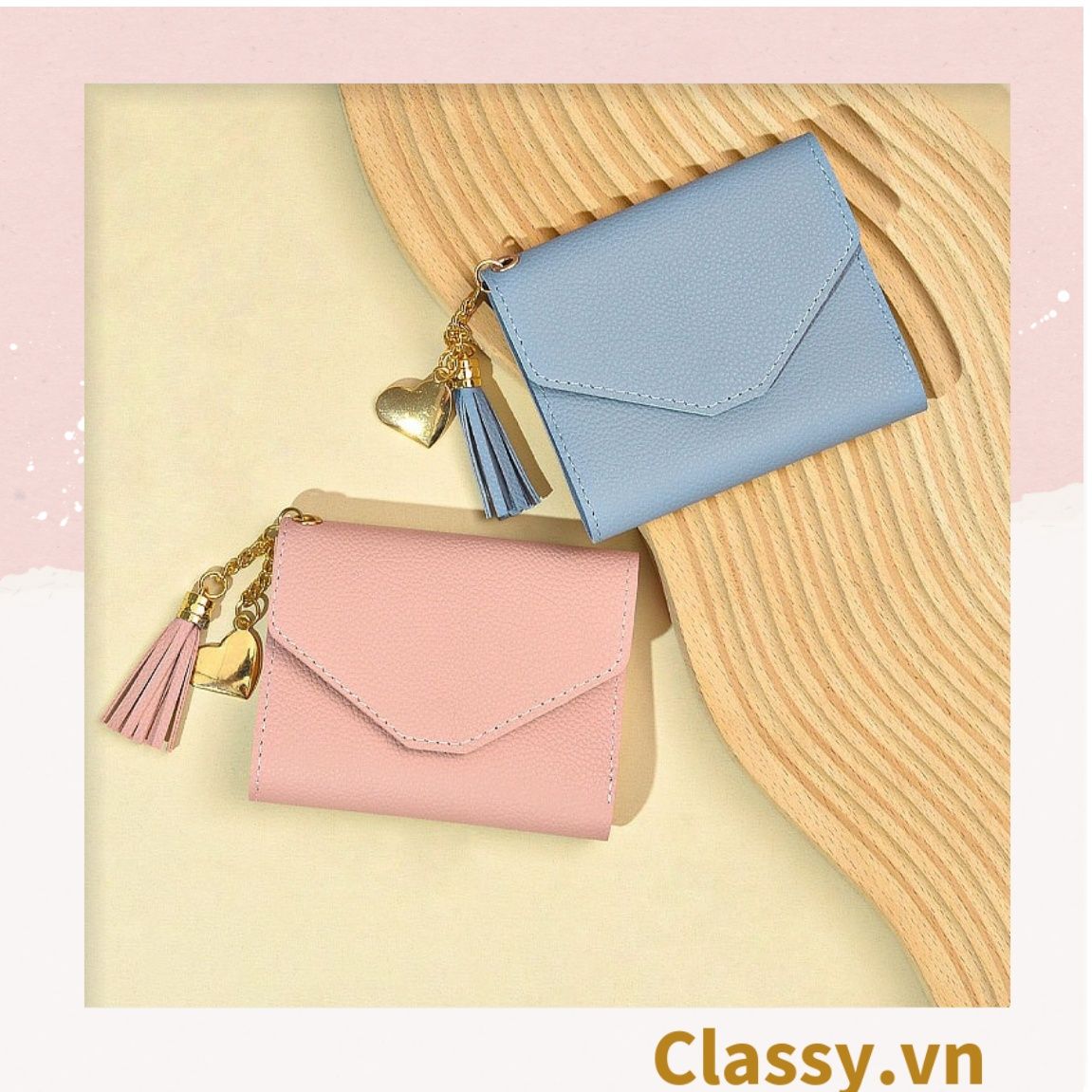 Ví nữ mini cao cấp ngắn cute dễ thương nhỏ gọn bỏ túi thời trang T221