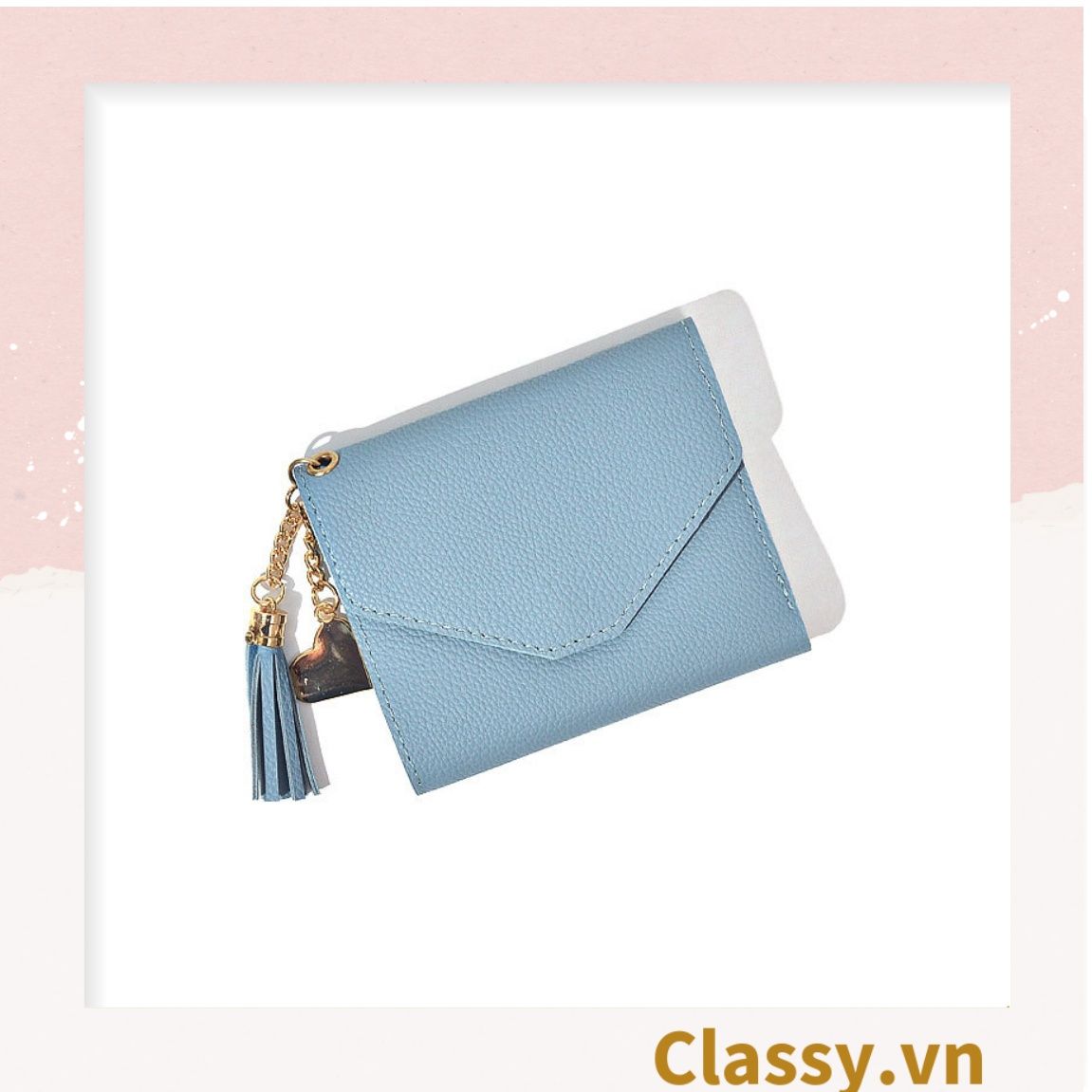 Ví nữ mini cao cấp ngắn cute dễ thương nhỏ gọn bỏ túi thời trang T221