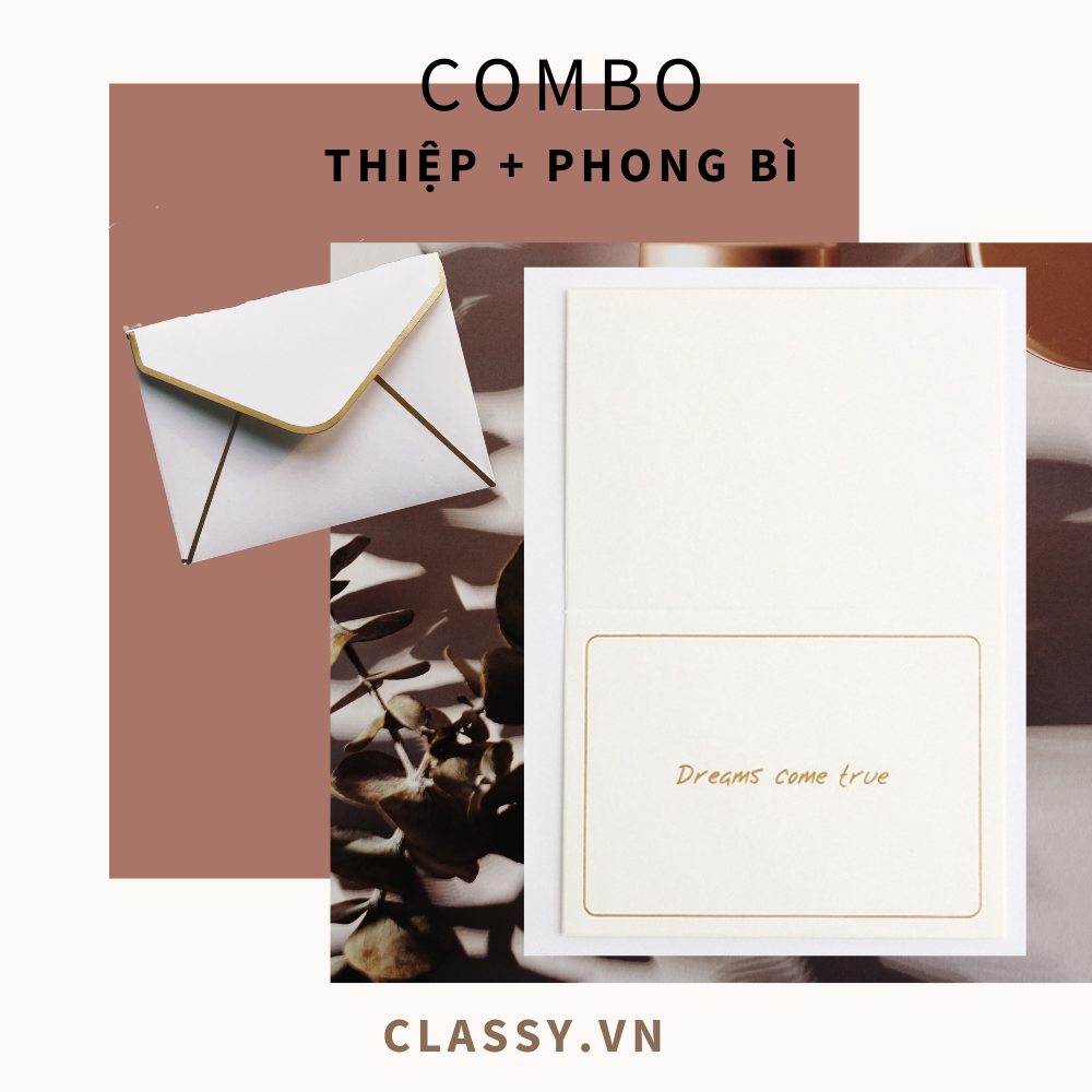  Combo thiệp + phong bì chúc mừng 20-11, Sinh Nhật,  Lễ lạt, Cảm Ơn , Tình Yêu in hình sắc nét [Q300] họa tiết đơn giản 