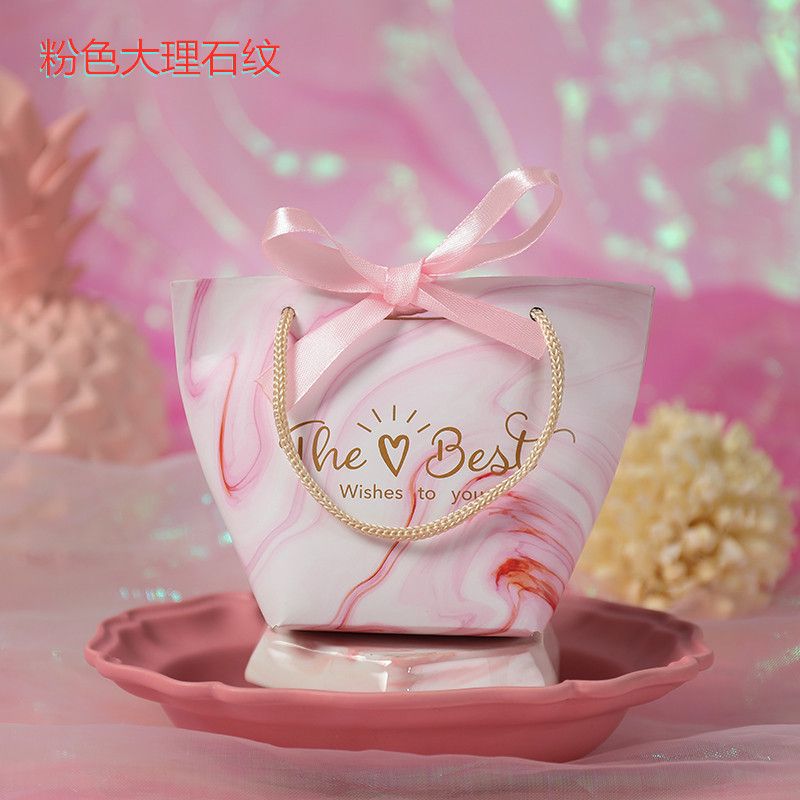 Túi giấy đựng quà thắt nơ in hình dễ thương 14 X 7 X 10 CM đựng son, trang sức, quà tặng đám cưới, lễ tết Q301