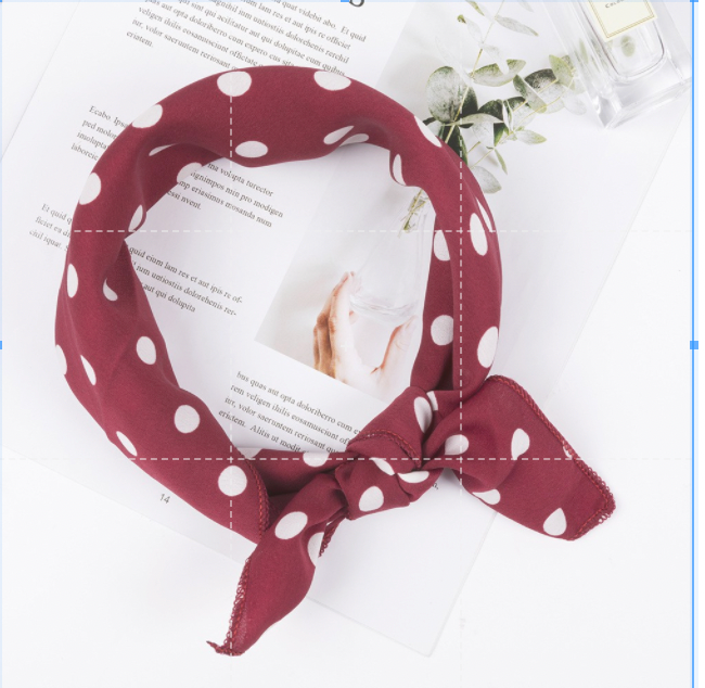 Khăn lụa vuông đi kèm túi cói 50X55cm turban bandana thời trang hàn quốc nhiều kiểu đẹp; phong cách vintage P420