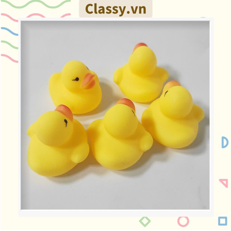 Vịt vàng đồ chơi bằng nhựa dành cho bé có phát ra tiếng kêu PK1292
