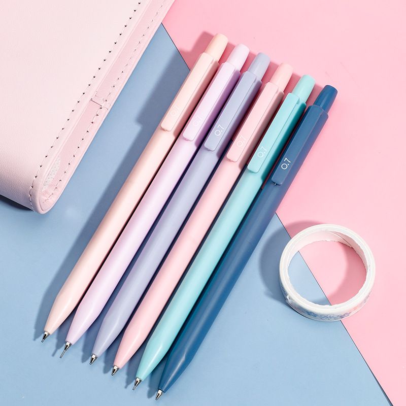 Bút gel màu trơn 0.5mm, tone pastel nổi bật, thích hợp cho sinh viên/nhân viên văn phòng PK1143