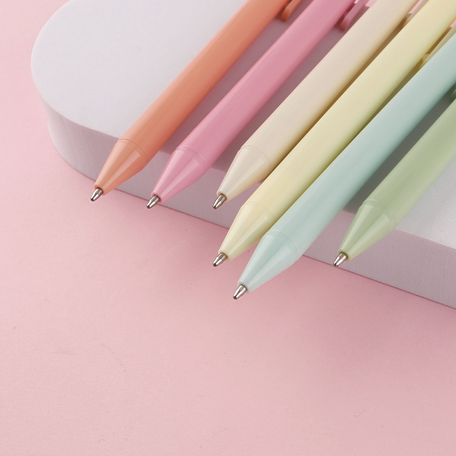 Bút gel màu trơn 0.5mm, tone pastel nổi bật, thích hợp cho sinh viên/nhân viên văn phòng PK1143