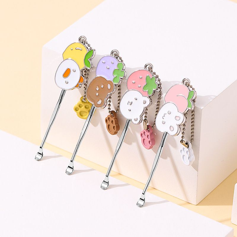 Cây ngoáy tai mini, đính kèm móc khóa con vật cute ngộ nghĩnh PK1322