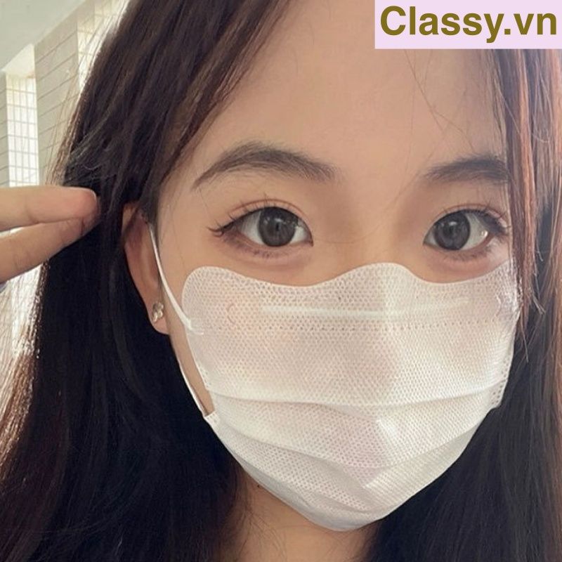 Combo 10 chiếc Khẩu trang 3D nhiều kiểu kháng khuẩn, dày dặn, đa sắc thời trang bảo vệ an toàn dễ phối đồ PK1387