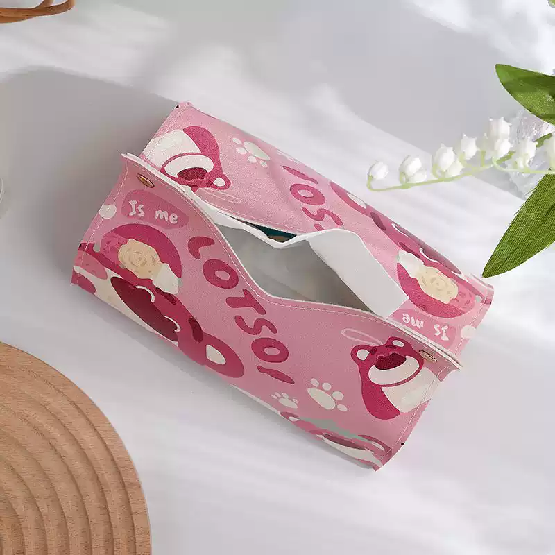 Classy Hộp đựng khăn giấy bằng da PU chống thấm nước PK1511