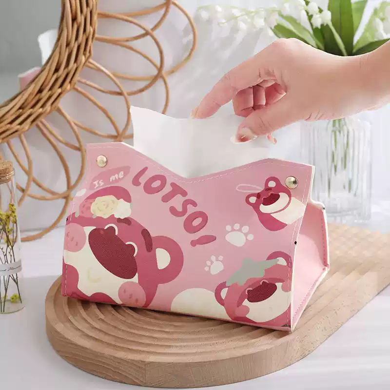 Classy Hộp đựng khăn giấy bằng da PU chống thấm nước PK1511