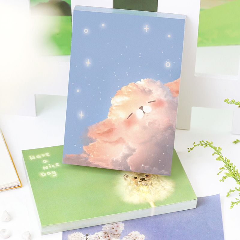 Classy Giấy ghi chú, giấy note 11 X 9 CM, 80 trang in hình động vật phong cảnh tại hòn đảo PUPU PK1525