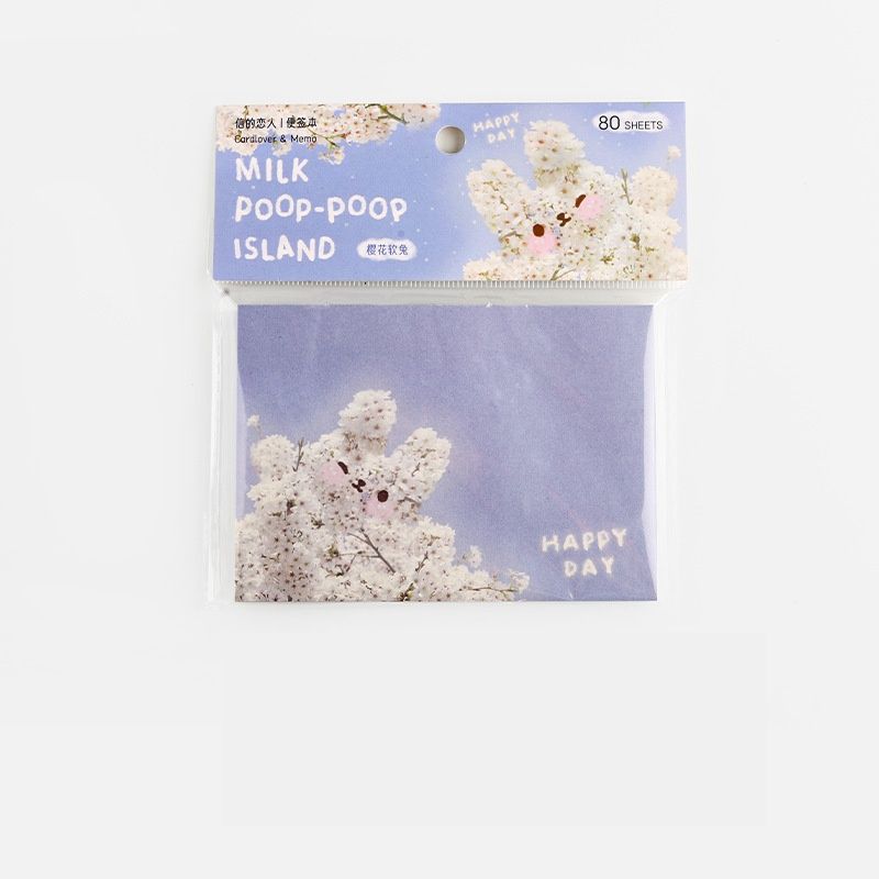 Classy Giấy ghi chú, giấy note 11 X 9 CM, 80 trang in hình động vật phong cảnh tại hòn đảo PUPU PK1525
