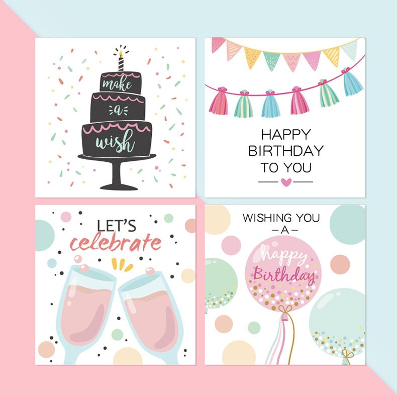 Classy Thiệp chúc mừng, thiệp sinh nhật, thiệp mời thiết kế đẹp, dễ thương PK1538