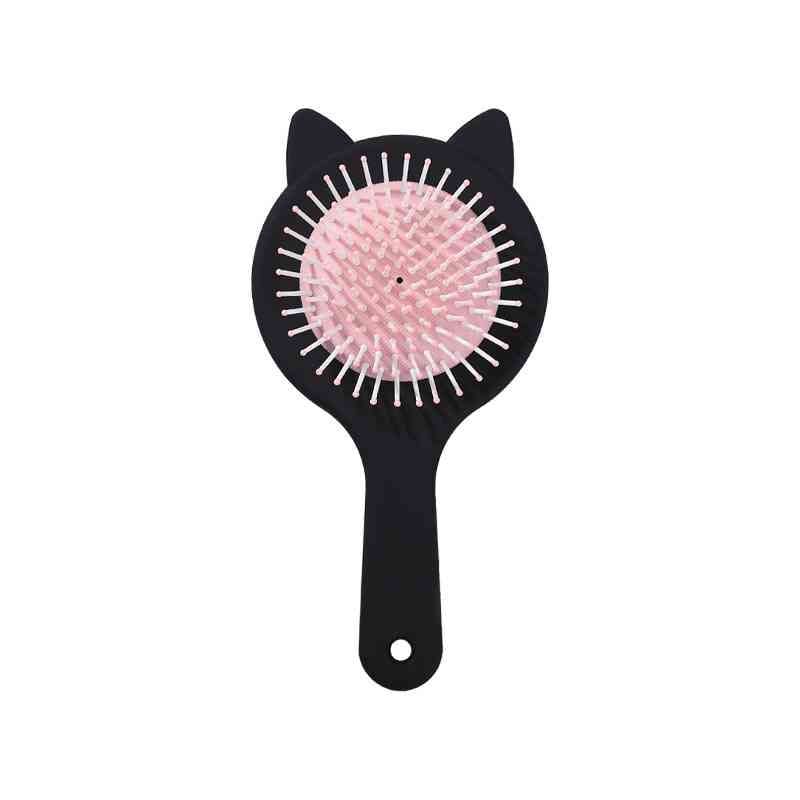 Classy Lược chải tóc, lược massage phong cách hàn quốc hình mèo đen hồng PK1552