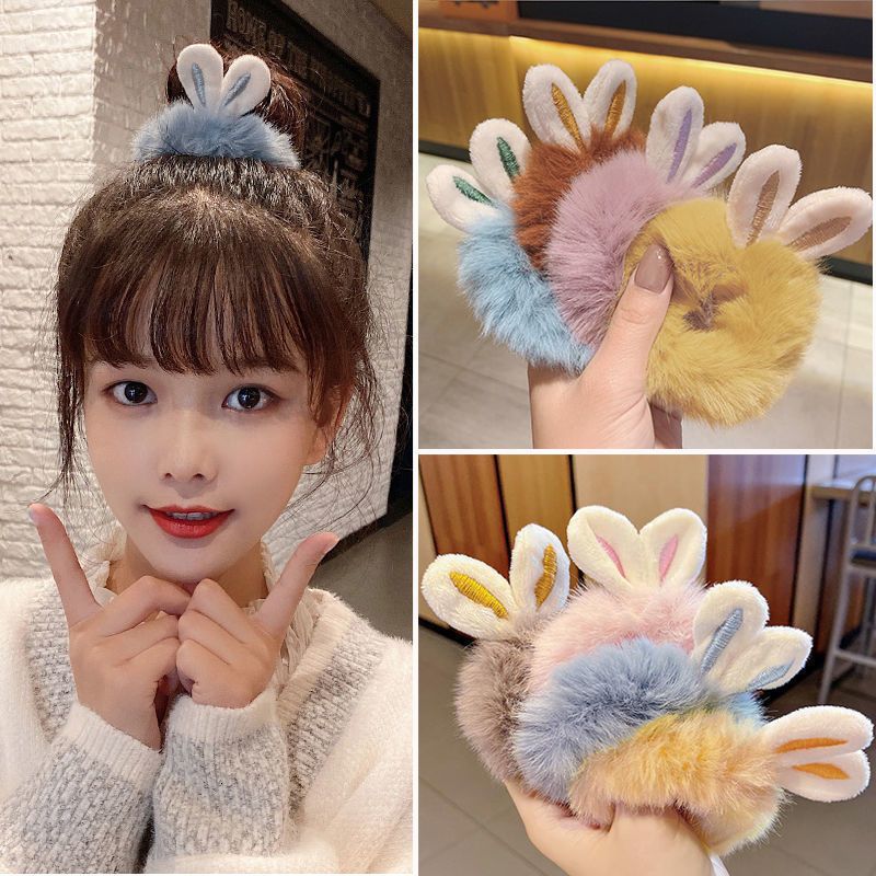 Classy Bộ 2 dây cột tóc tai mèo siêu êm, phụ kiện tóc dễ thương PK1631