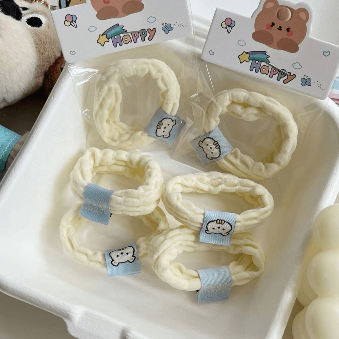Combo 4 Dây cột tóc dạng xoắn bằng vải thun siêu êm, nhiều màu, không lo gãy rụng tóc PK1634