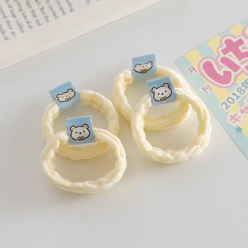 Combo 4 Dây cột tóc dạng xoắn bằng vải thun siêu êm, nhiều màu, không lo gãy rụng tóc PK1634