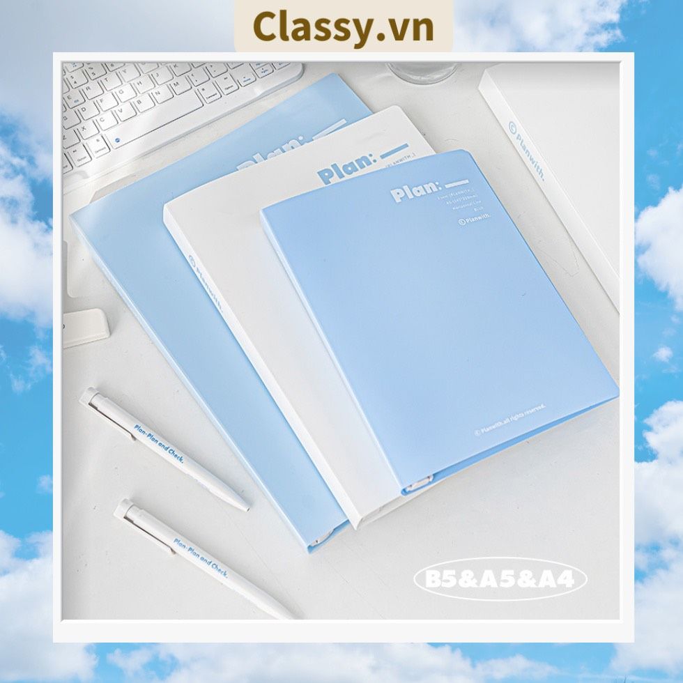 Sổ lò xo bìa nhựa thông minh Planwith Savvy có thể thay thế lõi PK1779 dùng để lên kế hoạch, lên lịch, to-do-list