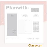  Sổ tay bìa nhựa thông minh Planwith Savvy kèm sticker PK1780 dùng để lên kế hoạch, lên lịch, to-do-list, take notes 