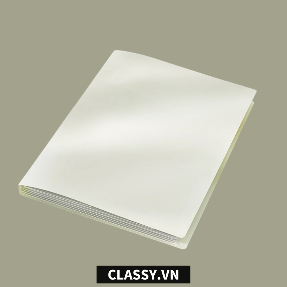  File lá A4 đựng tài liệu nhiều ngăn, Tệp đựng tài liệu 30 lá chất liệu PP cao cấp - bìa đựng giấy A4 Classy Basic PK1787 