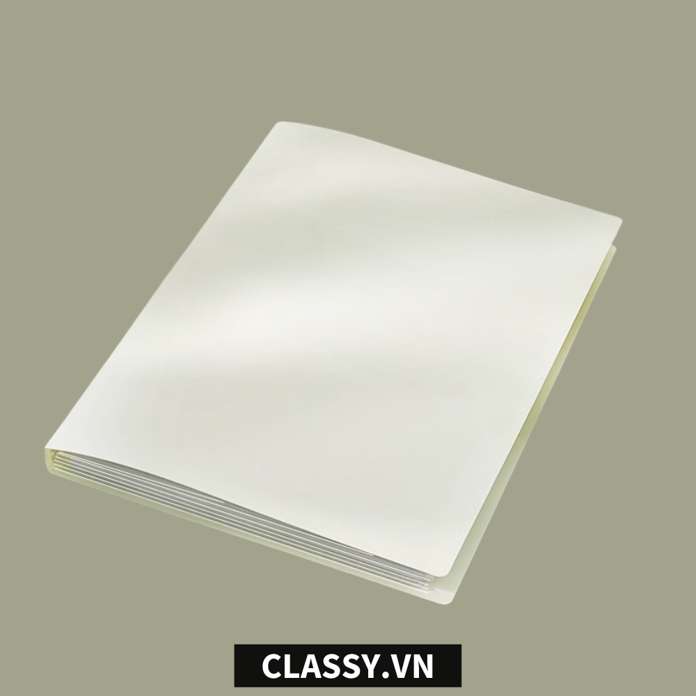 File lá A4 đựng tài liệu nhiều ngăn, Tệp đựng tài liệu 30 lá chất liệu PP cao cấp - bìa đựng giấy A4 Classy Basic PK1787