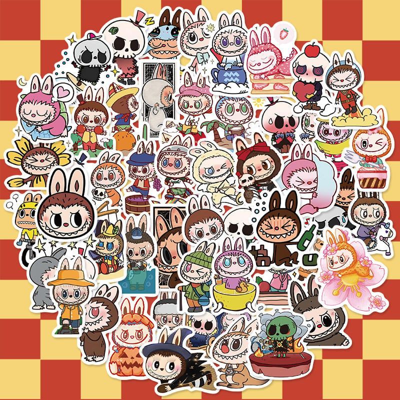 80 miếng Hình dán LABUBU trang trí, sticker dễ thương, sticker dán laptop, điện thoại, tập, sổ, bình nước nhiều họa tiết PK1883