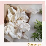  DÂY CỘT TÓC VẢI SCRUNCHIES SATIN MỜ HOT TREND PK213 