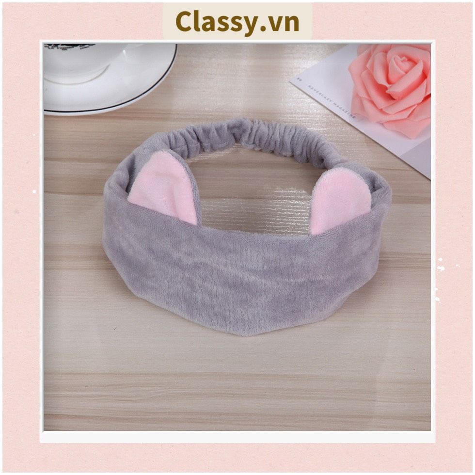 Băng Đô Tai Mèo Rửa Mặt Makeup Co Giãn Siêu Dễ Thương 22 X 10 CM PK483